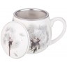 Кружка заварочная lefard dandelion с металл. ситом и фарфор. крышкой 420 мл (87-285)