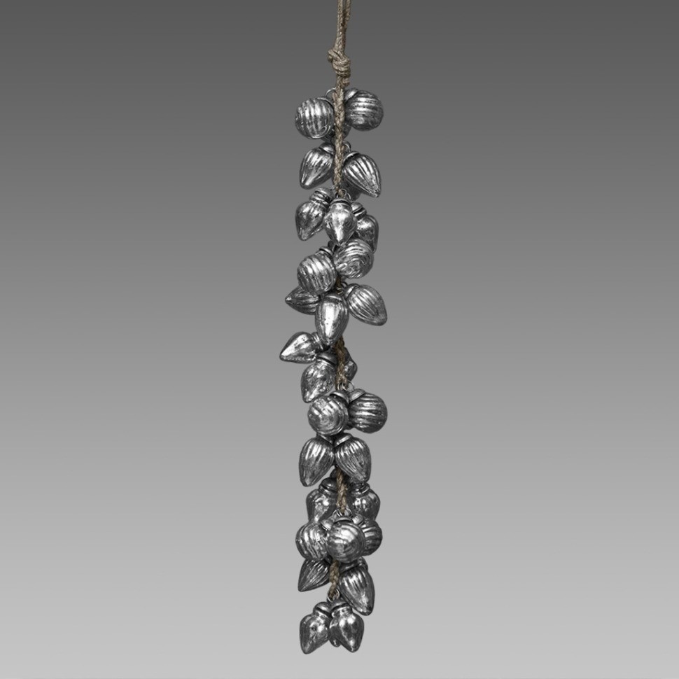 Елочная игрушка NR-AM-47, стекло, Antique silver, ROOMERS FURNITURE