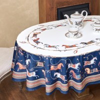 Скатерть овальная &quot;passage&quot;140х300см ,белый, 100% хлопок,твил, пропитка Lefard (850-759-42)