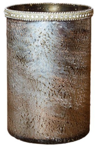 Подсвечник HD-AM-864, 10, стекло, Antique silver, ROOMERS FURNITURE