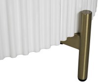 Тумбочка белая 2 ящика d51*55см (TT-00009555)