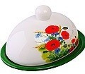 Масленка с крышкой Цветущие Маки LORAINE (60280)