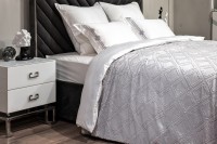 Покрывало Квадро серое 240*260 (TT-00013976)