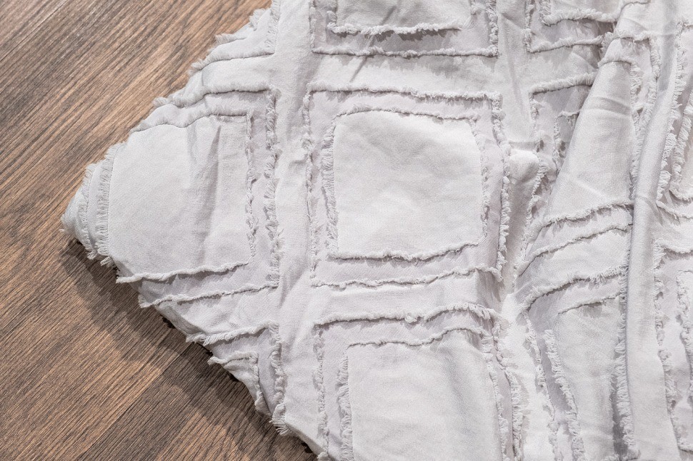 Покрывало Квадро серое 240*260 (TT-00013976)