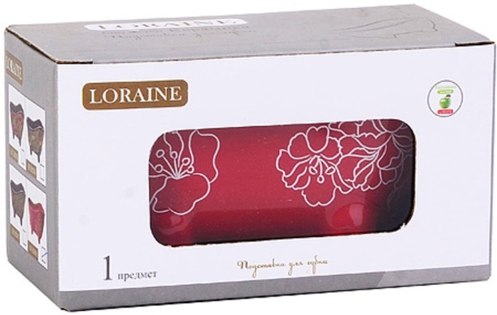 Подставка д/губки 150мл Красный УзорLR (30688)