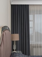 Портьера Silkу 46 серая димаут 275*260 (TT-00016727)