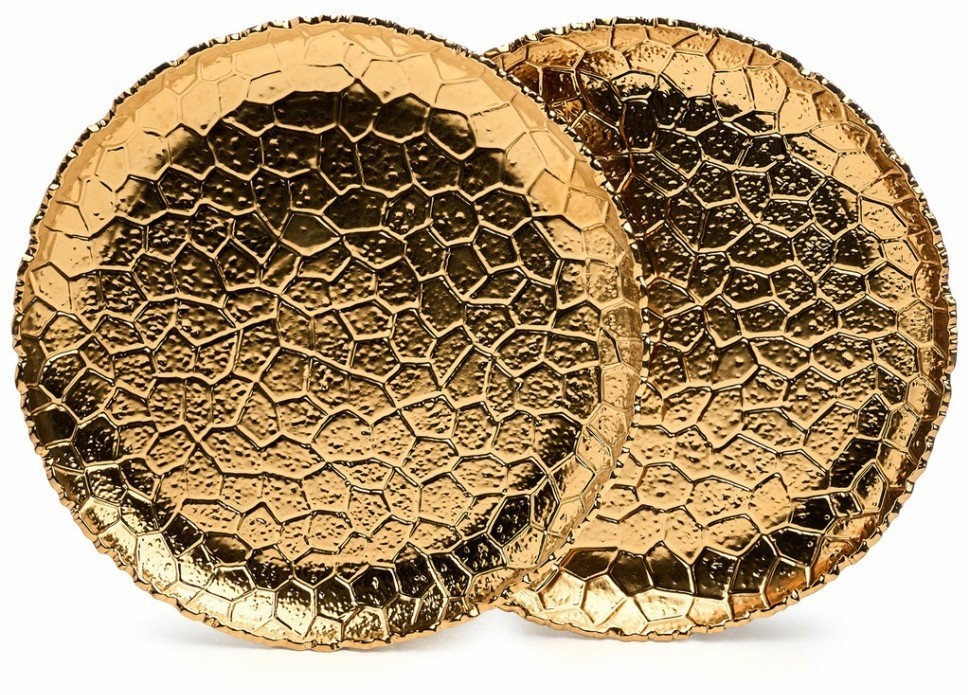 Набор тарелок обеденных lefard "charm" 2 шт. 26*2,5 см (золото) (779-353)