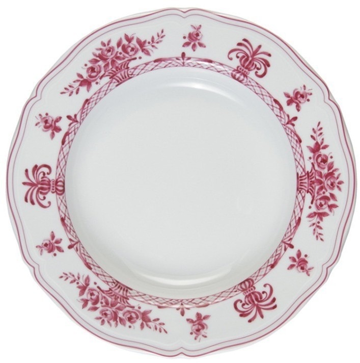 Тарелка LNAN032PO004230, 23 см, фарфор, white, pink, LE COQ