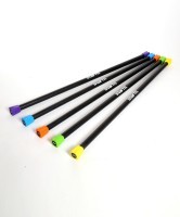 Бодибар STARFIT BB-301, 2 кг, неопреновый, черный/желтый (1484614)