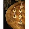 Набор декоративных свечей festive snowman из коллекции new year essential, 6 шт. (78326)