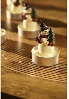 Набор декоративных свечей festive snowman из коллекции new year essential, 6 шт. (78326)
