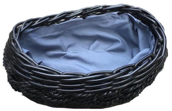 Корзина TMD- Basket 24, Ротанг, Black, ROOMERS FURNITURE