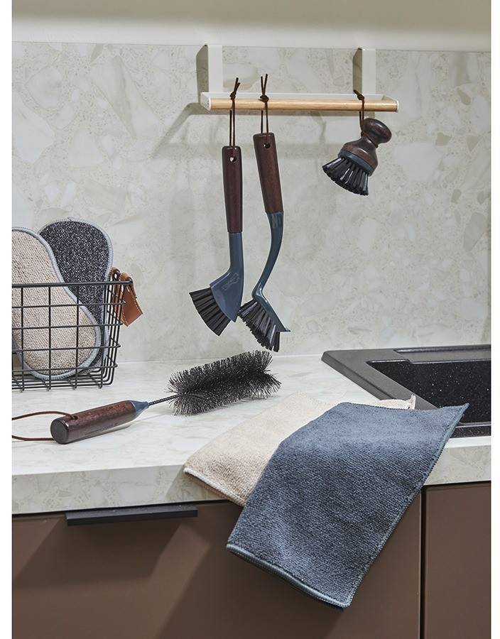 Набор салфеток из микрофибры cozy clean, 30х30 см, темно-серые, 3 шт. (77398)