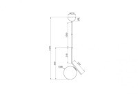 Светильник потолочный d20*48см (TT-00001580)