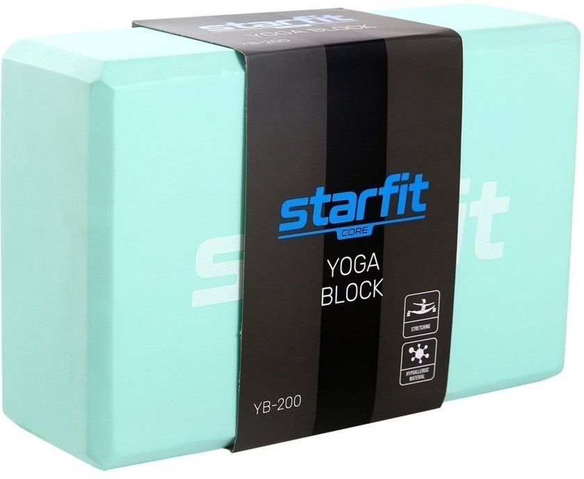 Блок для йоги YB-200 EVA, мятный (1007333)