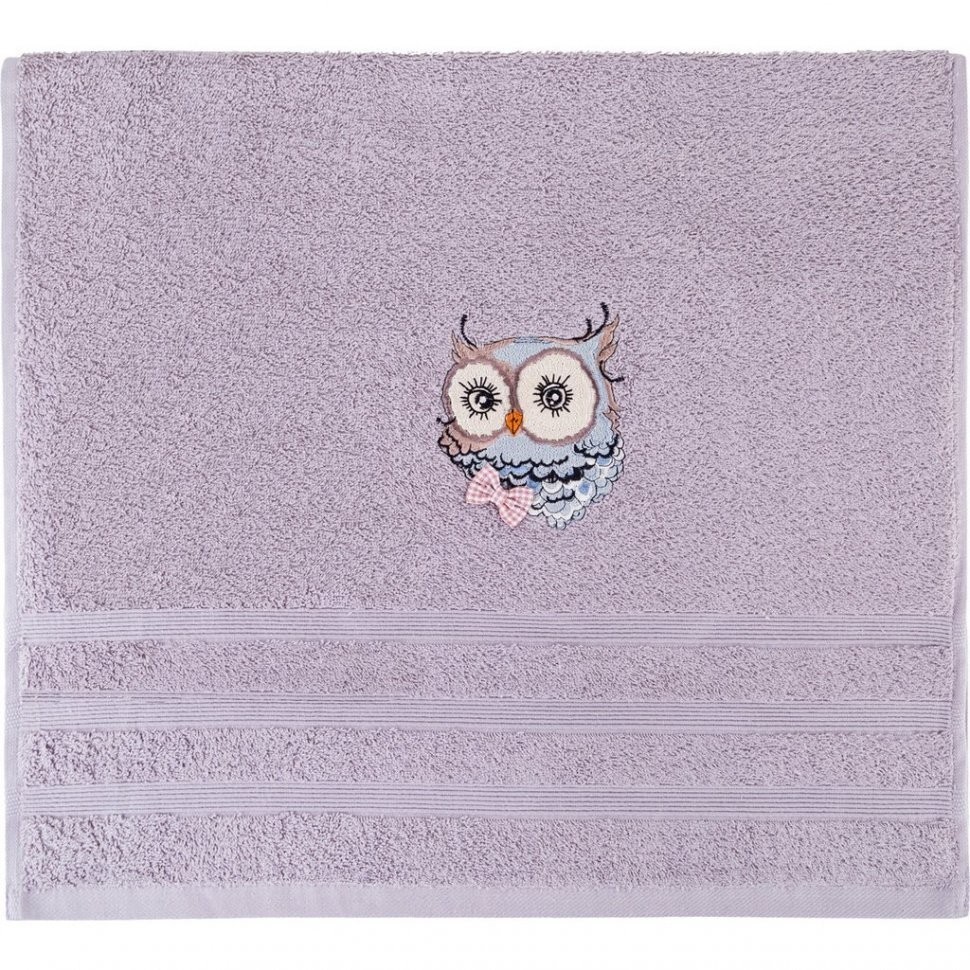 Полотенце "филин",50*90 см. махра,серый,100% хлопок 400гр\м SANTALINO (850-330-65)
