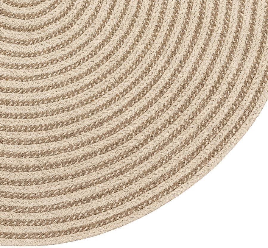 Ковер из хлопка target бежевого цвета из коллекции ethnic, D90 см (74488)