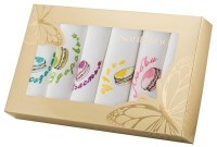 Комплект салфеток 42*42см-6шт &quot;печенье с пожеланиями&quot;, 100% хлопок, белый SANTALINO (850-520)