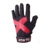 Перчатки для фитнеса WG-104, с пальцами, черный/красный (1832859)