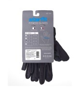 Перчатки для фитнеса WG-104, с пальцами, черный/красный (1526822)