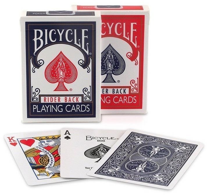 Карты "Bicycle rider back 808 standart poker playing cards red/blue" (47020)