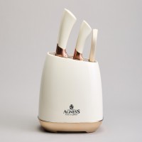 Набор ножей agness  на пластиковой подставке, 7 предметов (911-785)