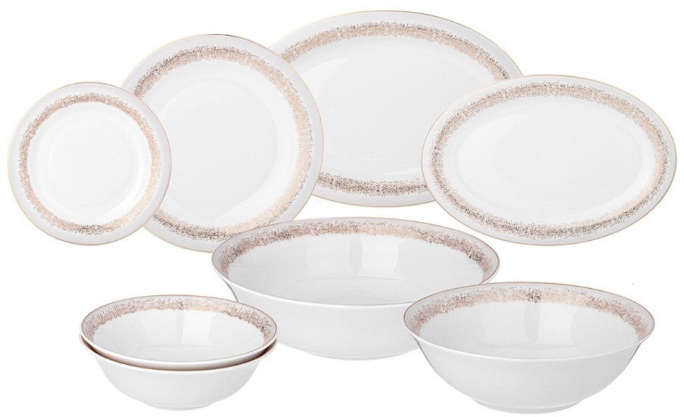 Сервиз обеденный lefard "золотой песок" на 6 пер. 23 пр. (115-383)