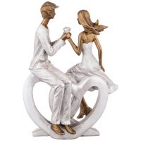 Статуэтка &quot;влюбленные&quot; 16,5*10,5*23 см. серия &quot;фьюжн&quot; Lefard (162-963)