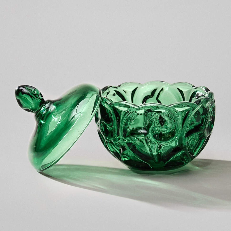 Блюдо с крышкой "elegia" emerald 12х12 см Lefard (695-075)