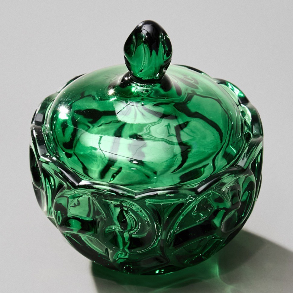 Блюдо с крышкой "elegia" emerald 12х12 см Lefard (695-075)