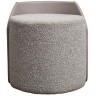 Пуф Bruno букле/иск.кожа серый Orso SER+Enzo902  50*50*51см (TT-00015148)