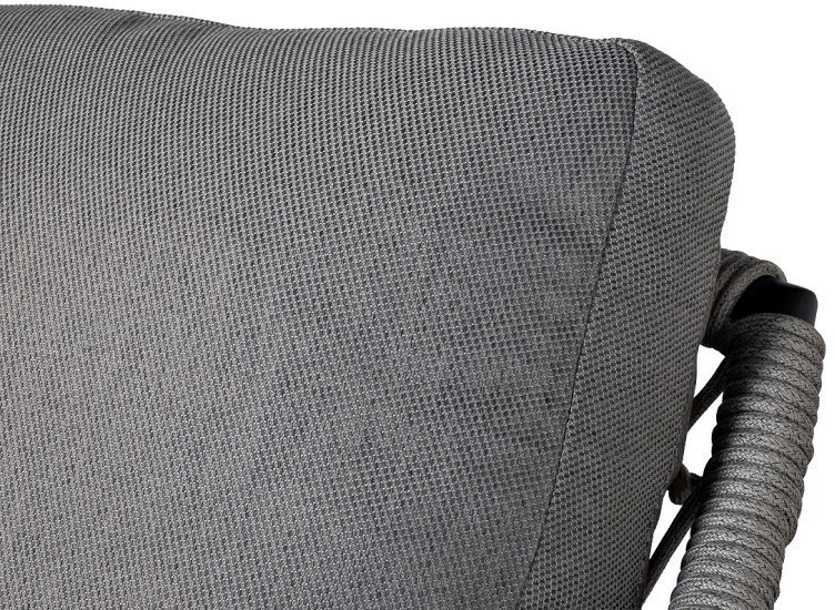 Диван темно-серый трехместный "Марра" 204*81,5*83см, оплетка"сеть" (TT-00013258)