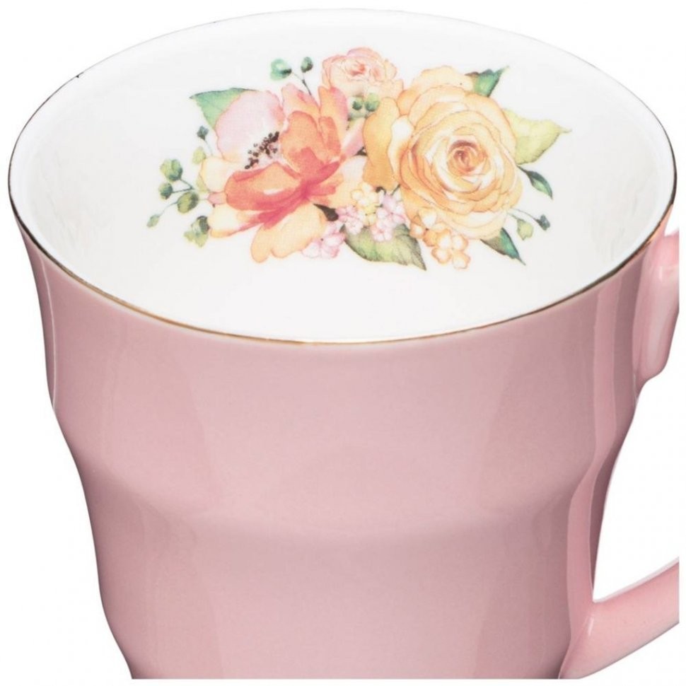 Кружка lefard "времена года" 350 мл розовая (760-686)