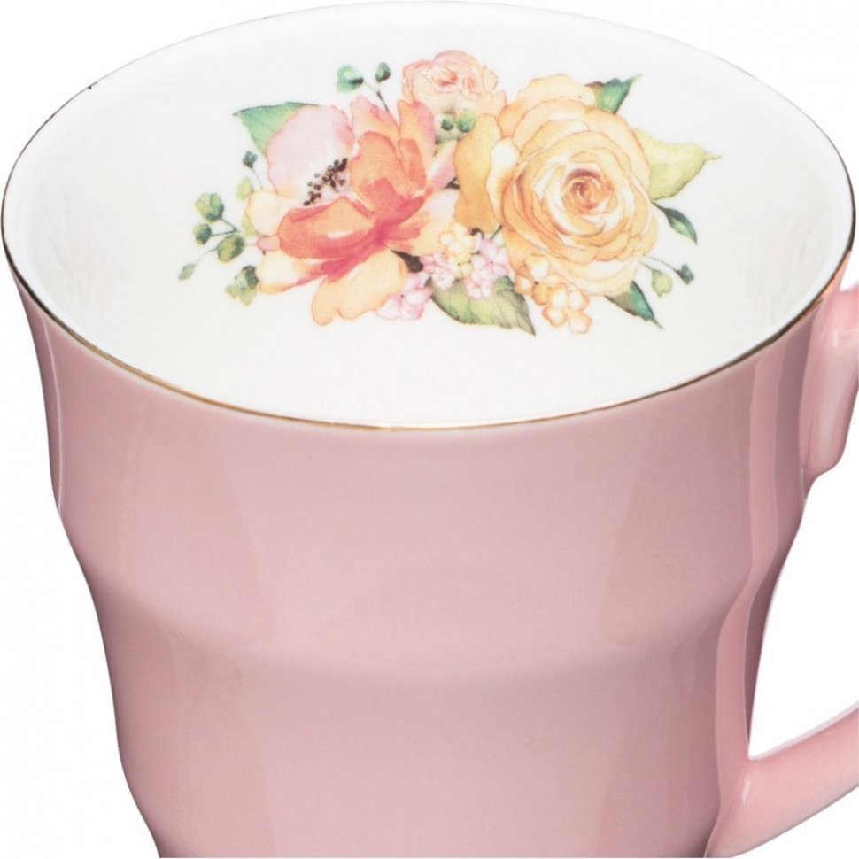 Кружка lefard "времена года" 350 мл розовая (760-686)