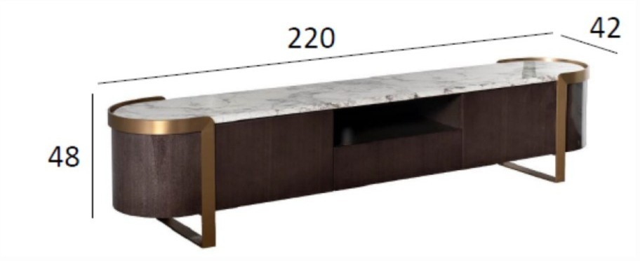 Тумба под телевизор Sevilla 220*42*48см (TT-00009581)