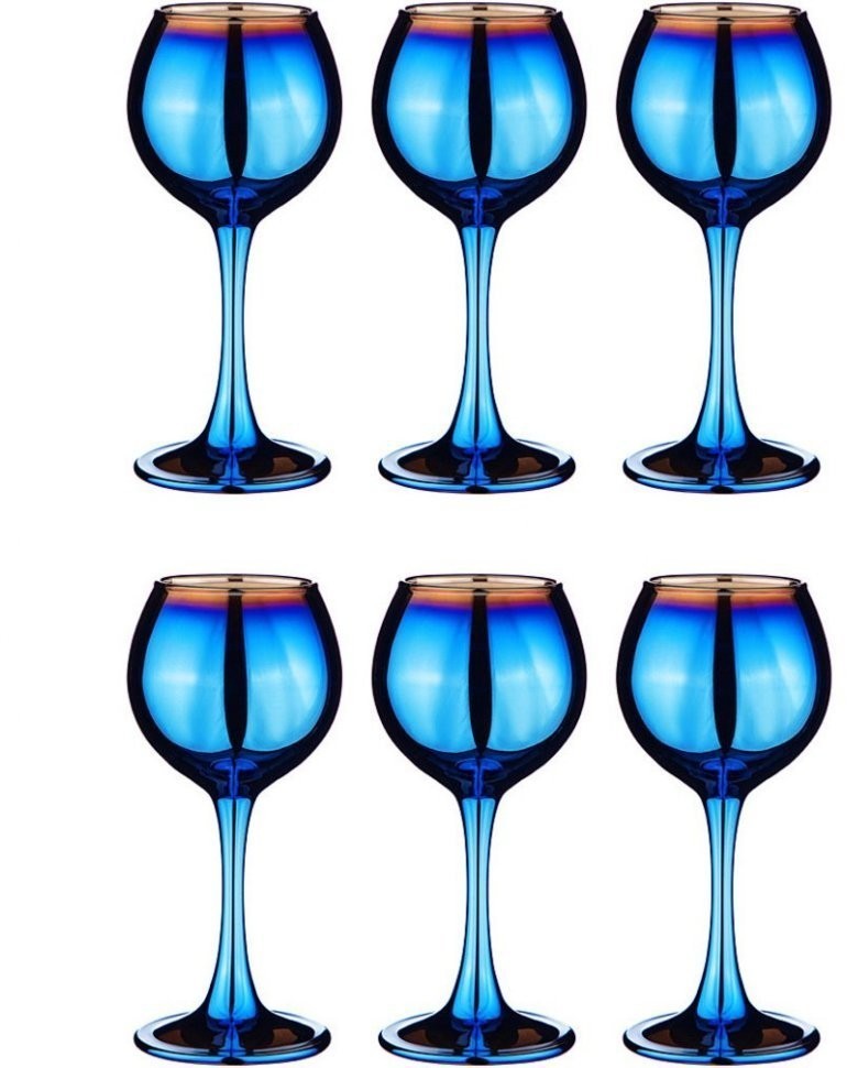 Набор рюмок из 6 шт. "лавандовый аметист" 65 мл Акционерное Общество (194-302)