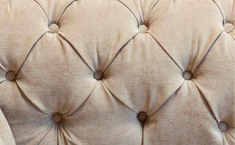 Диван трехместный велюр бежевый 216*90*72см (00002959)