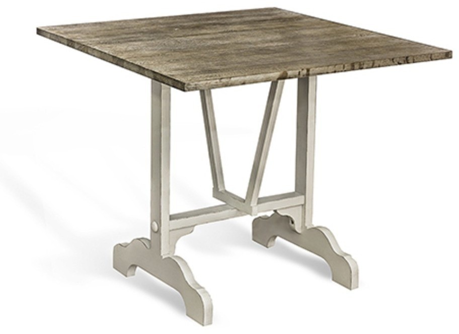 Стол Грант FN4546-1, массив дуба, natural oak/white, ROOMERS FURNITURE