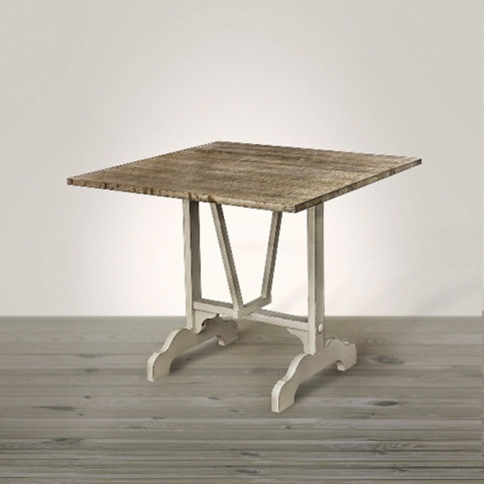 Стол Грант FN4546-1, массив дуба, natural oak/white, ROOMERS FURNITURE