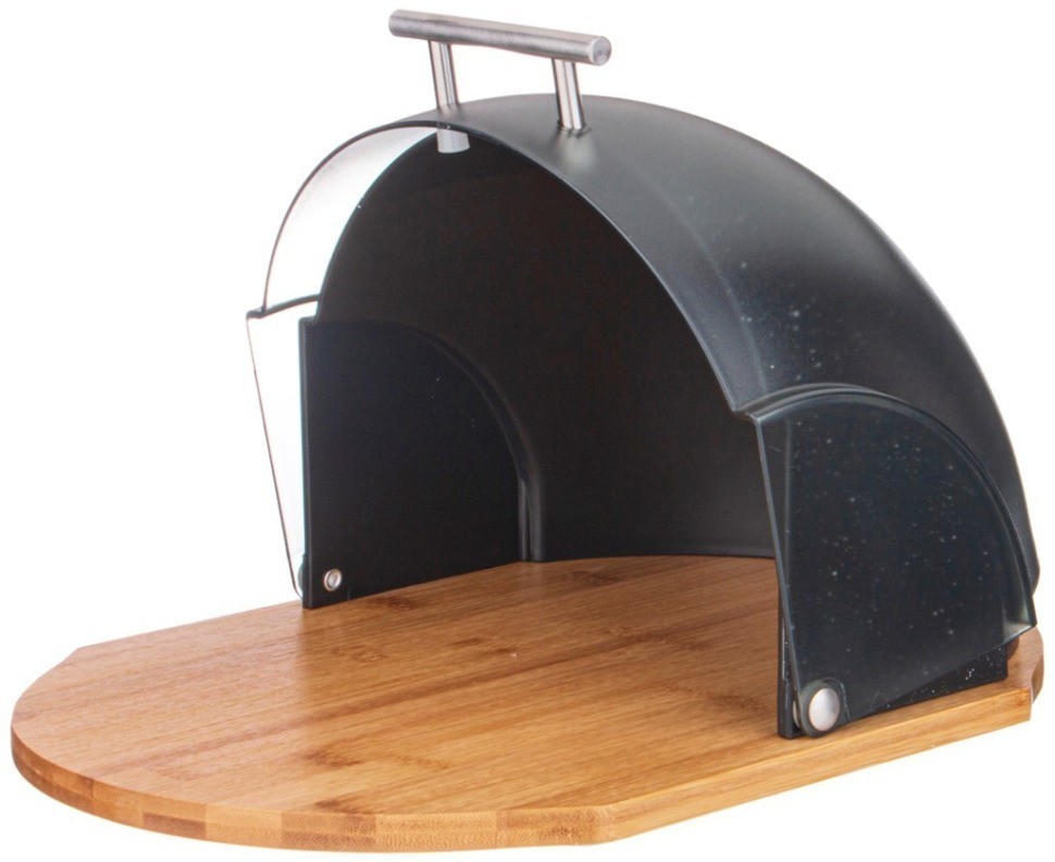 Хлебница agness деревянная с пластиковой крышкой 36*26*20 см (938-073)