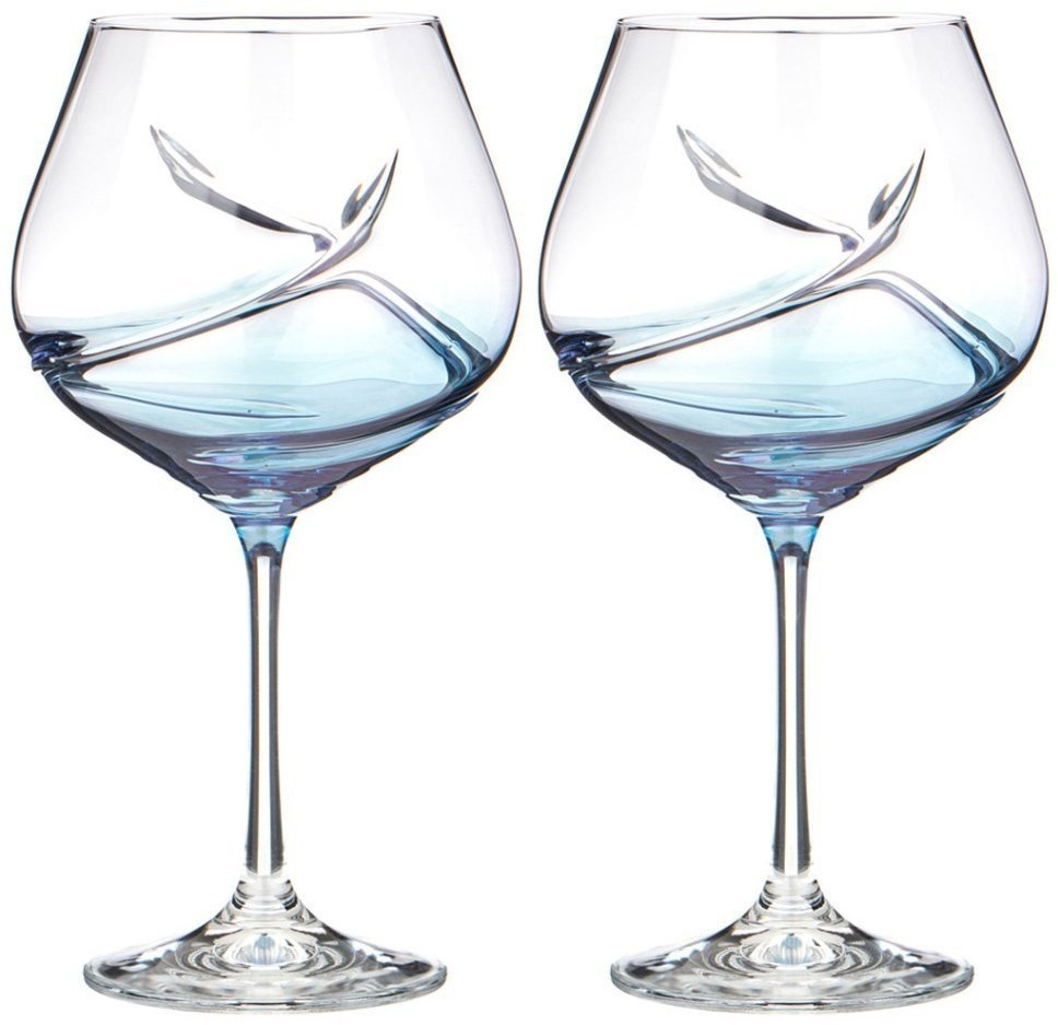 Набор бокалов для вина из 2 шт. "turbulence colors" 570 мл Bohemia Crystal (674-898)