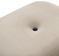 Пуф pea, велюр, бежевый/темно-синий (76130)