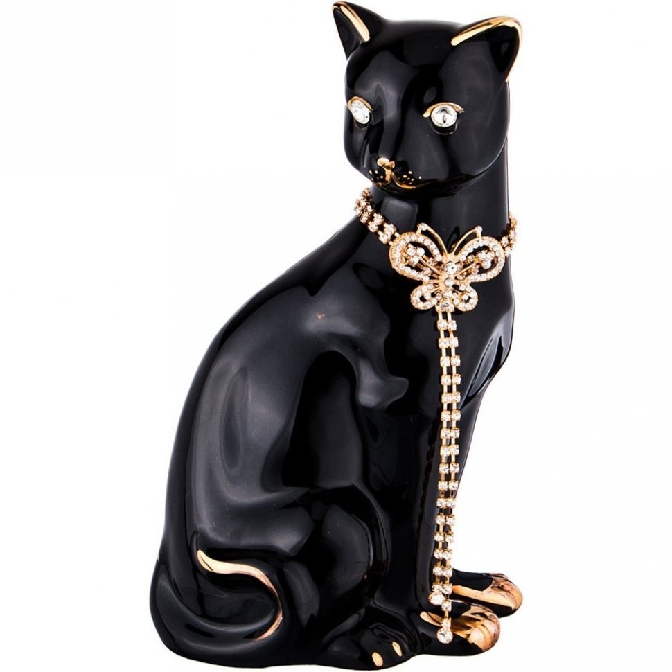 Статуэтка "кошка с цепочкой" 13*11см, высота=25см Lefard (276-173)