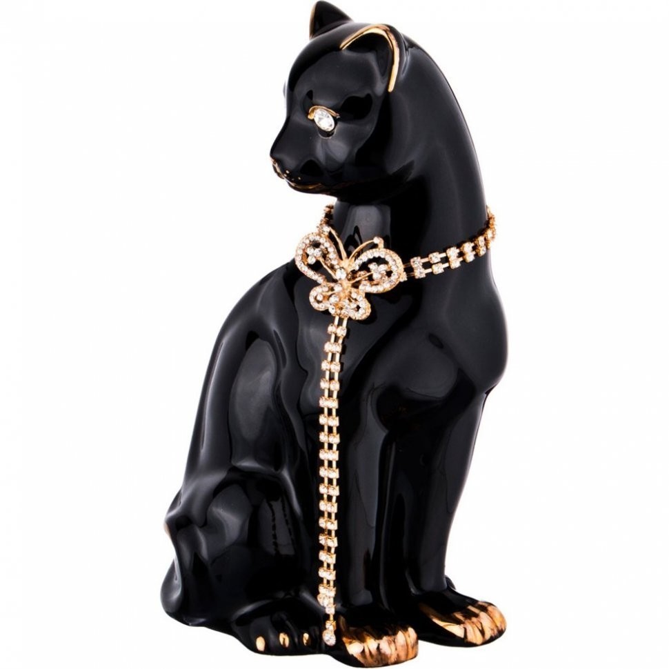 Статуэтка "кошка с цепочкой" 13*11см, высота=25см Lefard (276-173)