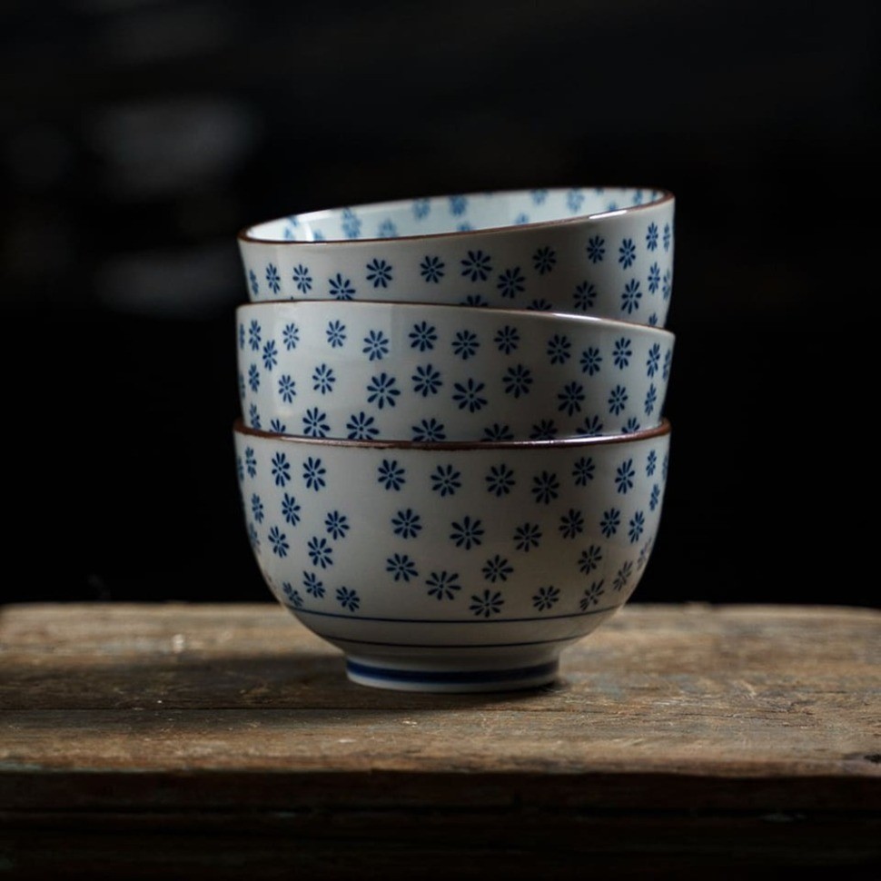 Чаша 2720, 12,7 см, фарфор, blue/white, TOKYO DESIGN