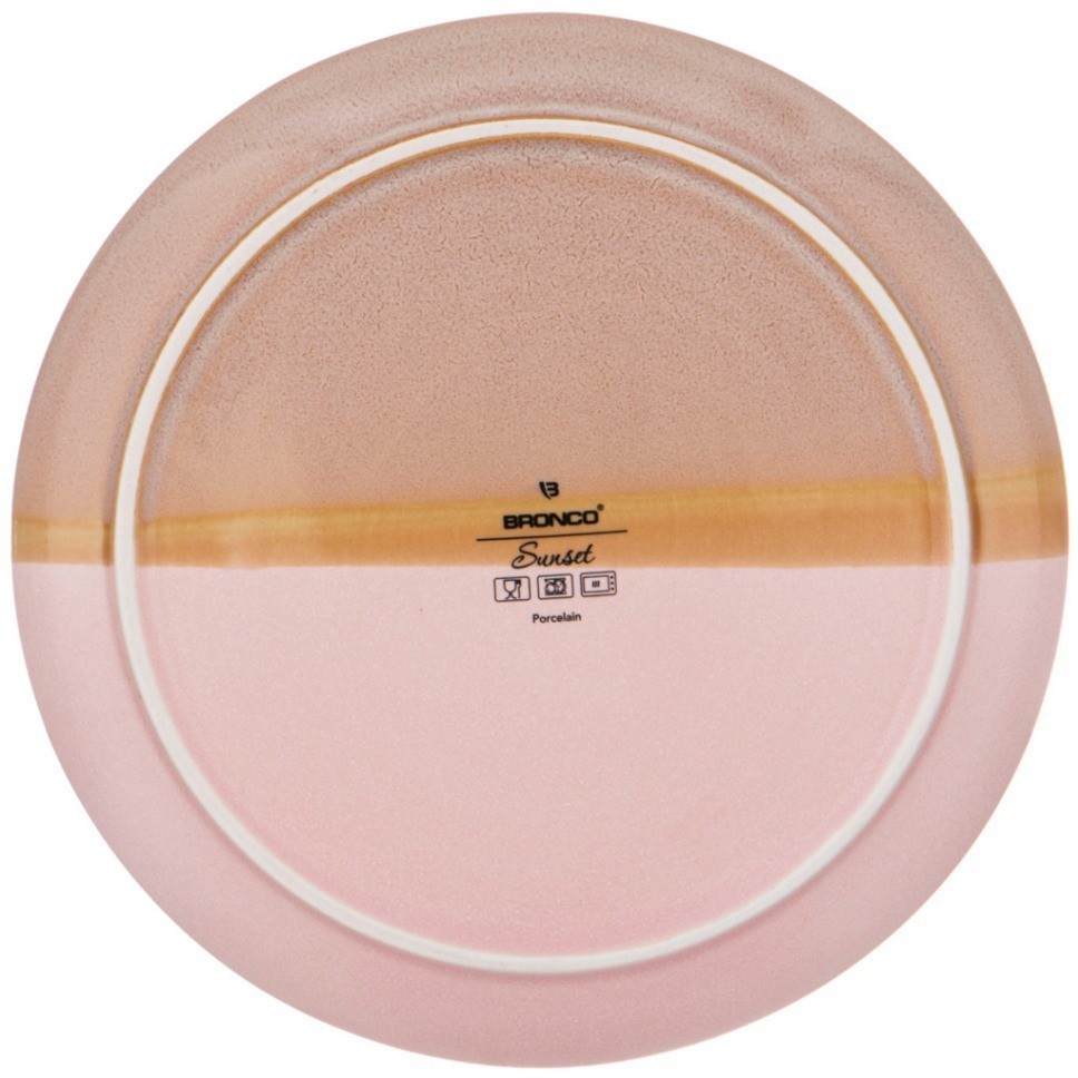 Тарелка закусочная bronco "sunset" 21 см розовая (189-452)