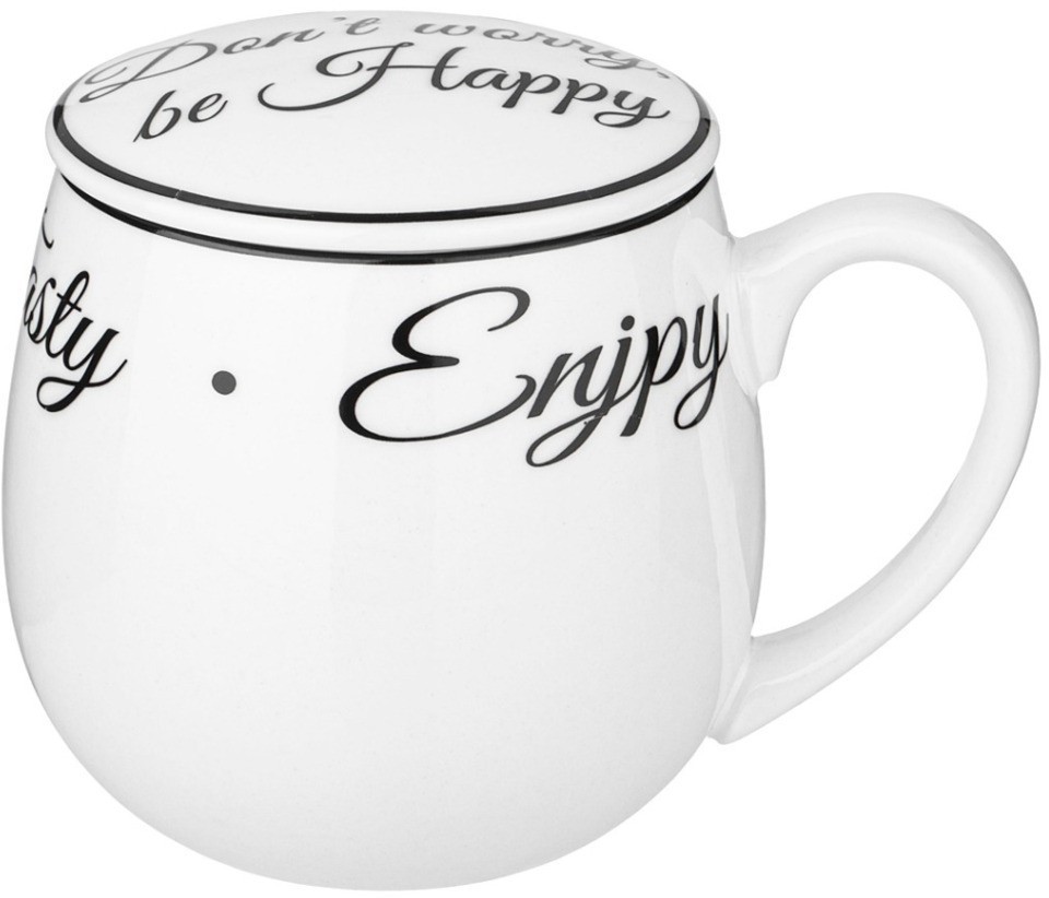 Кружка заварочная lefard bon appetit с металл. ситом и фарфор. крышкой 420 мл (87-286)