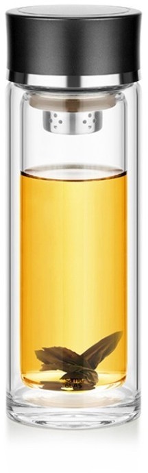 Портативный чайный инфузер S02A-280, 6.6, Боросиликатное стекло, металл, clear, SAMADOYO
