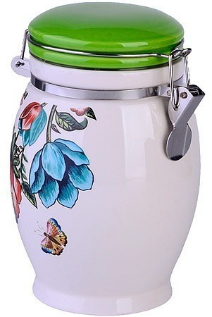 Банка для сыпучих продуктов 930 мл Летний букет LORAINE (30791)