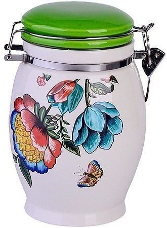 Банка для сыпучих продуктов 930 мл Летний букет LORAINE (30791)